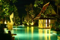 Pool at night