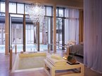  2-Bedroom Presidential Pool Villa Suite.Bedroom with Sunken Bath Tub