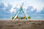Dinning on the beach